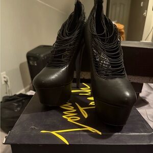 Black Platform Heels by London Trash size 11 women